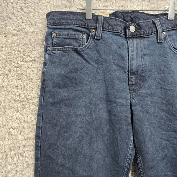 Levi’s 511 Jeans Mens 33x32 (Fits 33x31.5) Slim Straight Dark Wash Denim READ - Picture 3 of 14